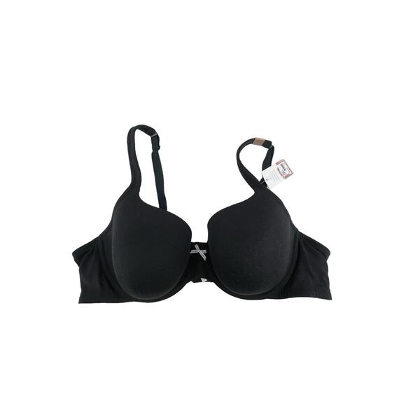 Cacique Other - NWT Cacique Cotton Collection Lightly Lined T-Shirt Bra Black Size 46C